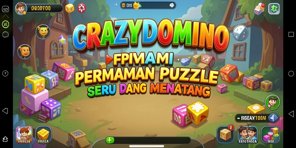 Tampilan menarik dari gameplay <strong>CRAZYDOMINO</strong> yang menantang.