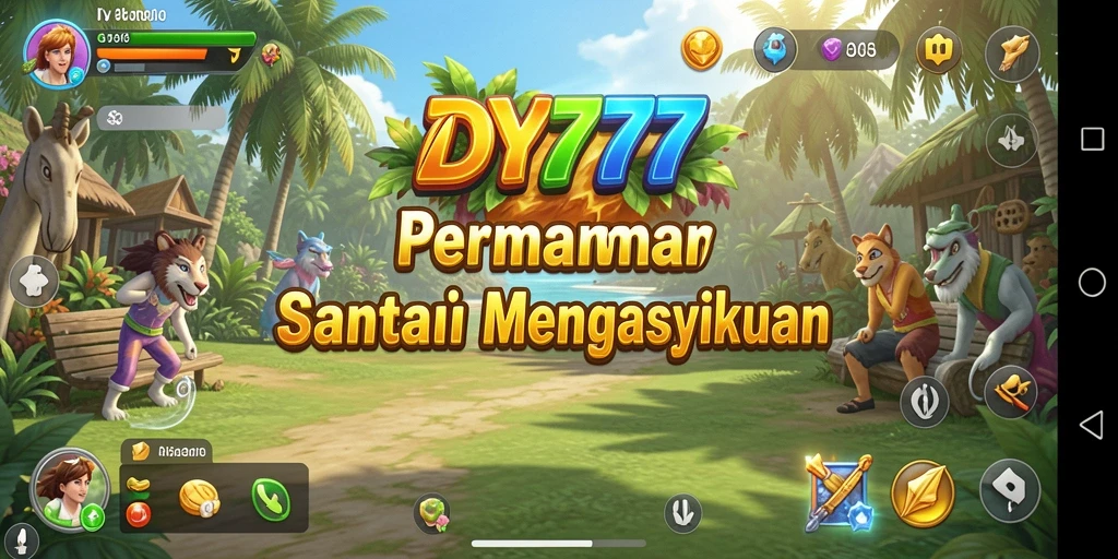 Tampilan gameplay yang cerah dan mengasyikkan dari DY777.
