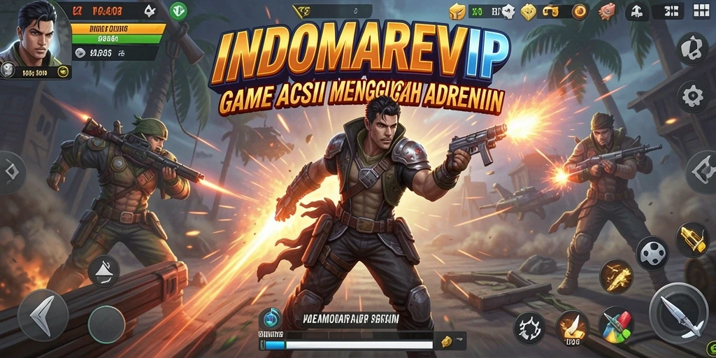 Tampilan mendebarkan aksi gameplay dalam INDOMAREVIP.