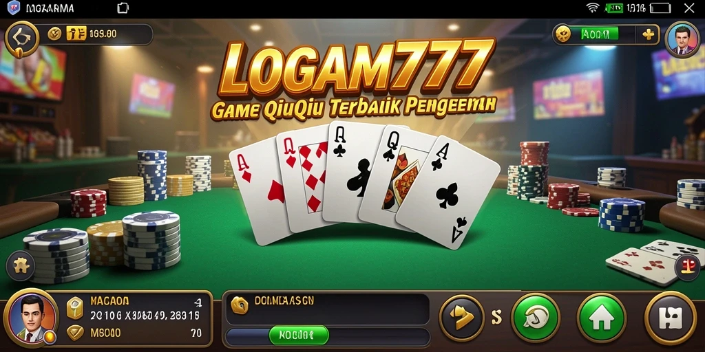Tampilan menarik dari gameplay QiuQiu LOGAM777.