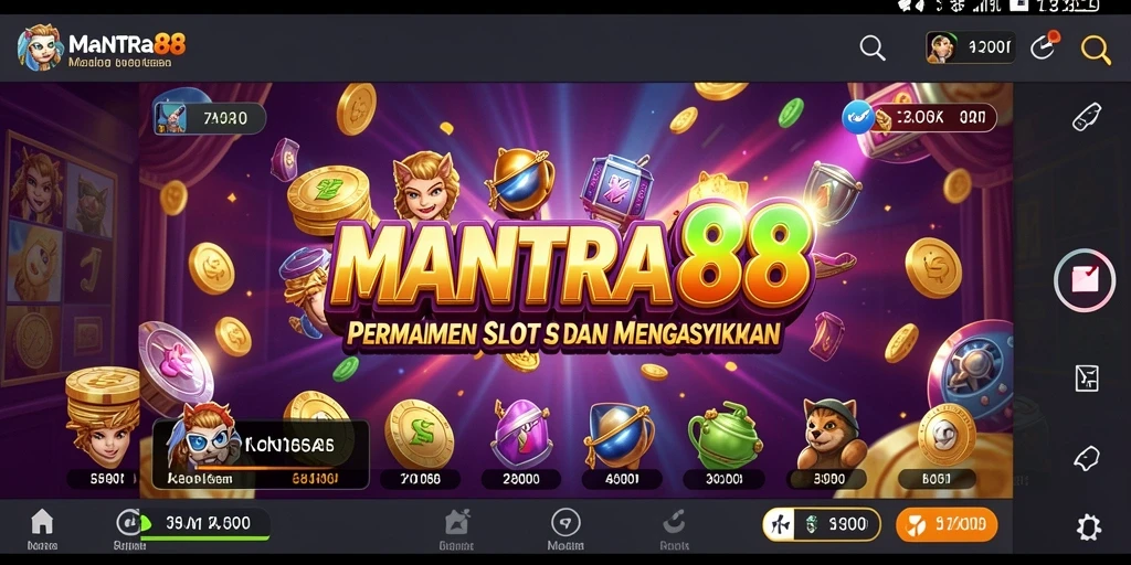Tampilan gameplay Slot yang menarik dan mendebarkan di MANTRA88.