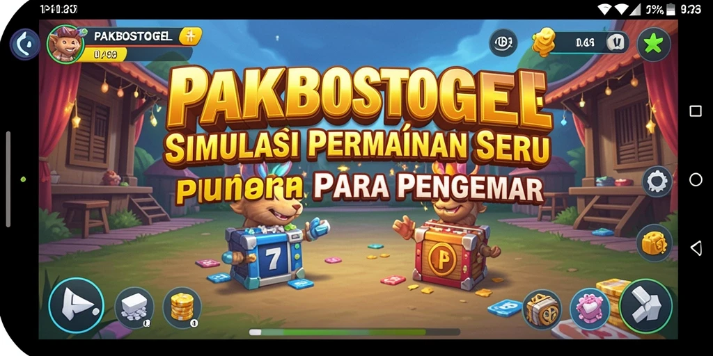Tangkapan layar utama dari gameplay simulasi PAKBOSTOGEL yang menarik.