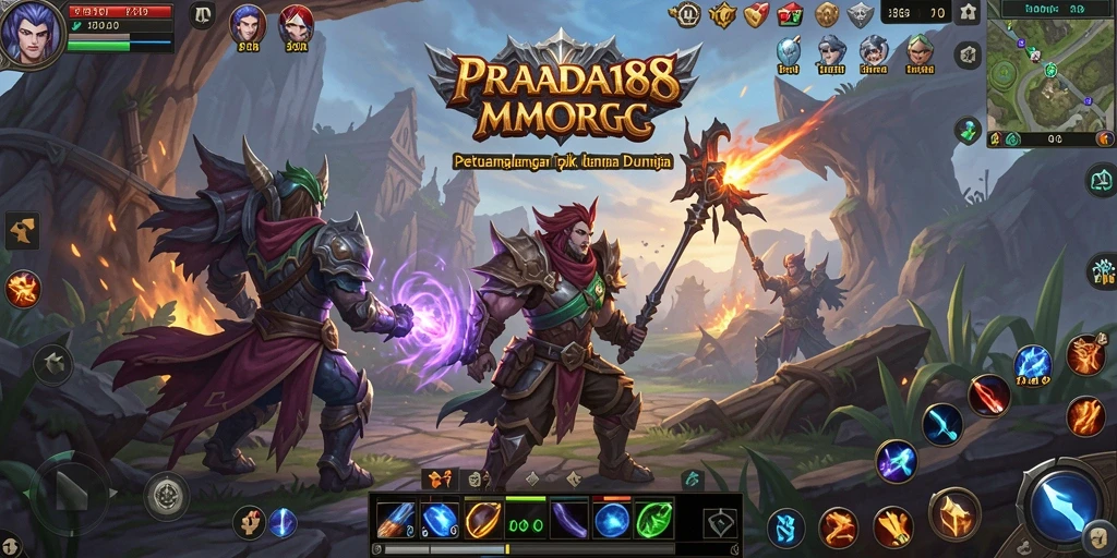 Tampilan gameplay MMORPG PRADA188 yang seru dan mendalam.