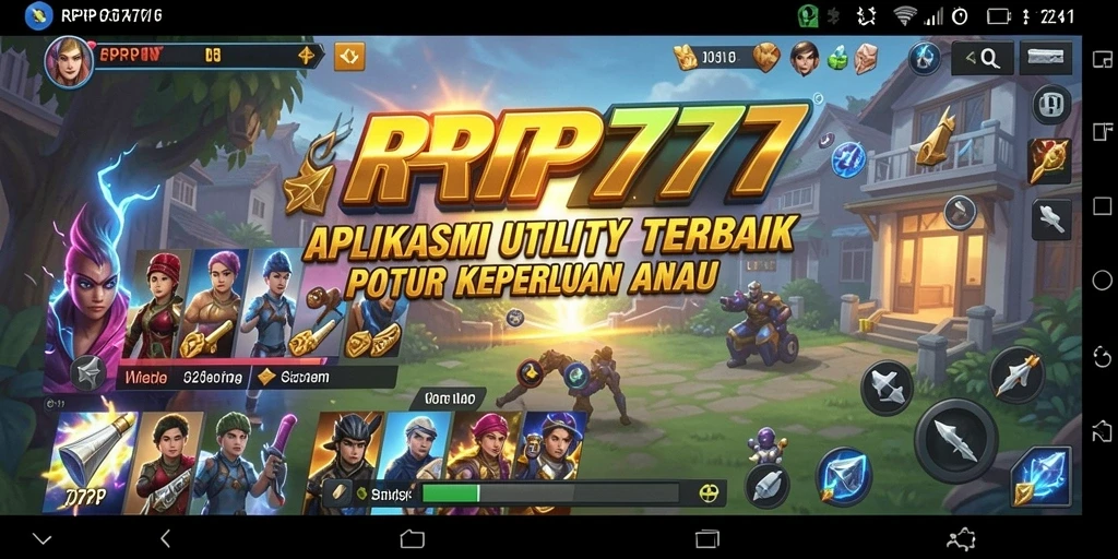 Tampilan RPRP777 dengan fitur-fitur Utility yang memudahkan pengguna.